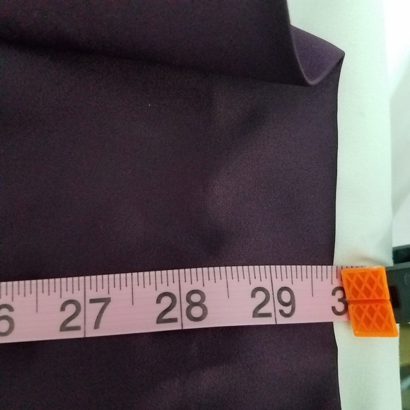 David's Bridal Purple Short Satin Strapless Dress 6 - Picture 9 of 16